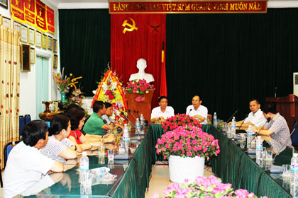 Đoàn công tác trường CĐ Kinh tế-Kỹ thuật Kiên Giang thăm và làm việc với trường CĐ Kinh tế-Tài chính Thái Nguyên.